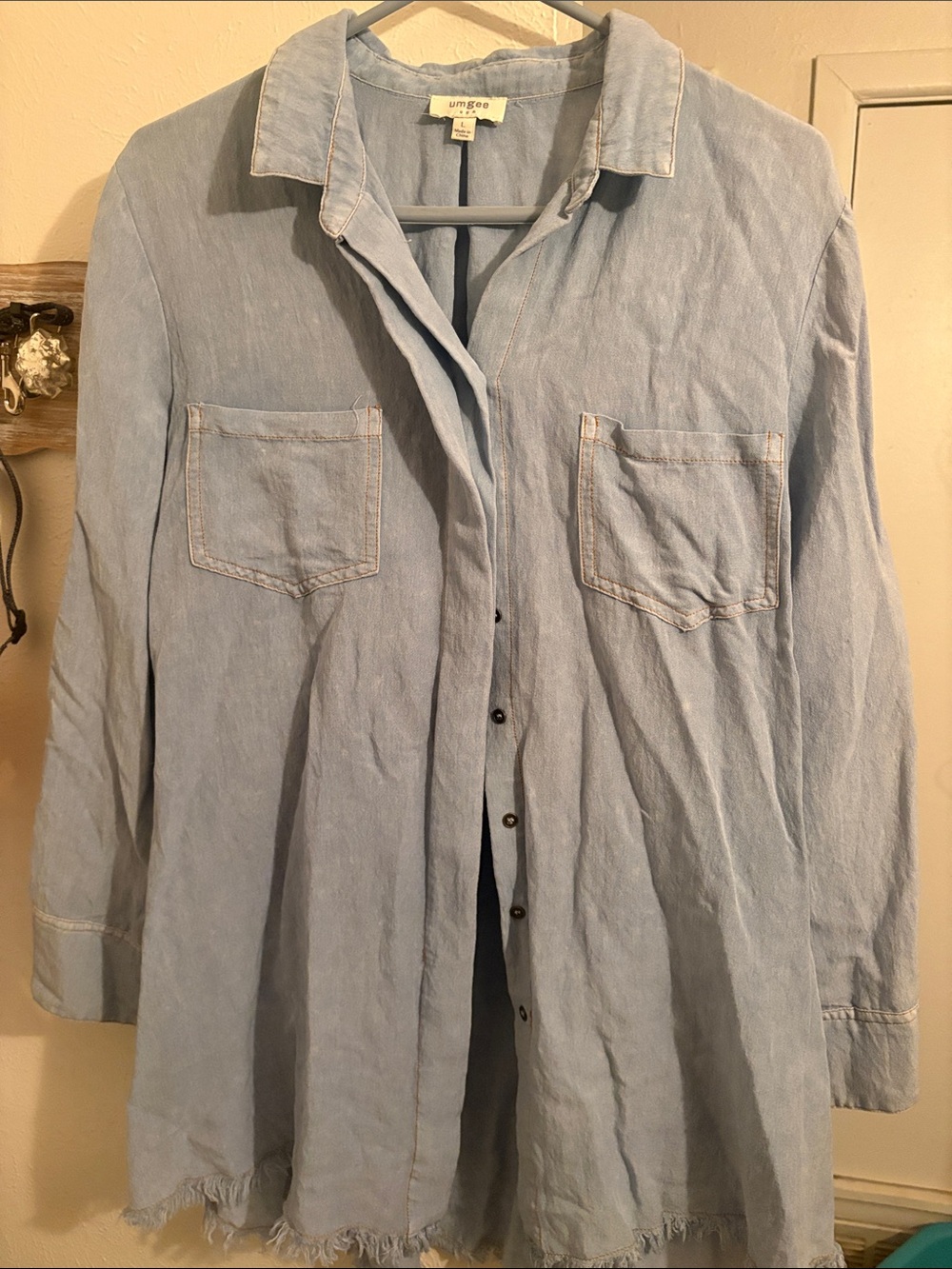 Umgee Light Blue Denim Shirt